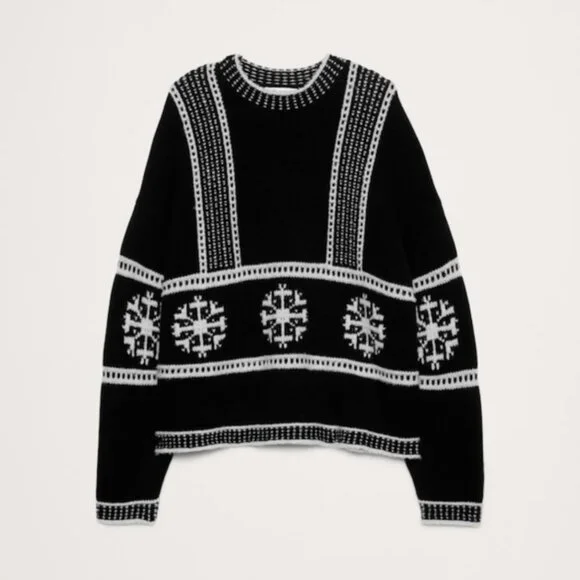 NWT Banana Republic Fair Isle Crew-neck Sweater 2025 HOLIDAY Collection Preview - Picture 3 of 9